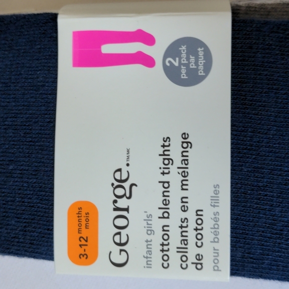 New George 2-Pack Infant Tights - Picture 2 of 5